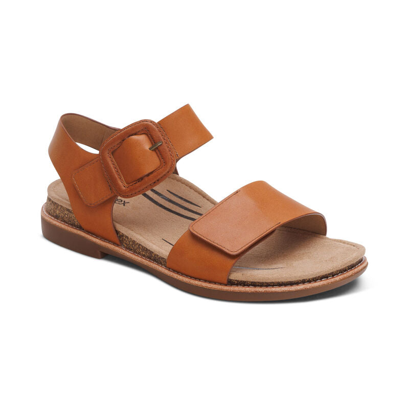 Aetrex Women's Claire Sandal Cognac