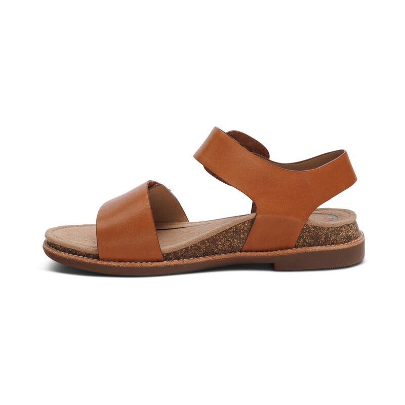Aetrex Women's Claire Sandal Cognac