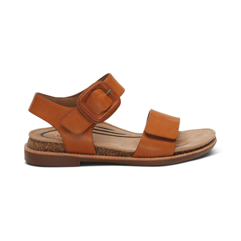 Aetrex Women's Claire Sandal Cognac