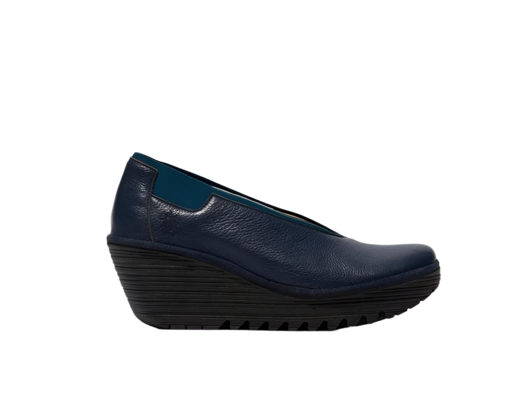 Fly London Women's YOZA438Fly Wedge Shoes Ocean