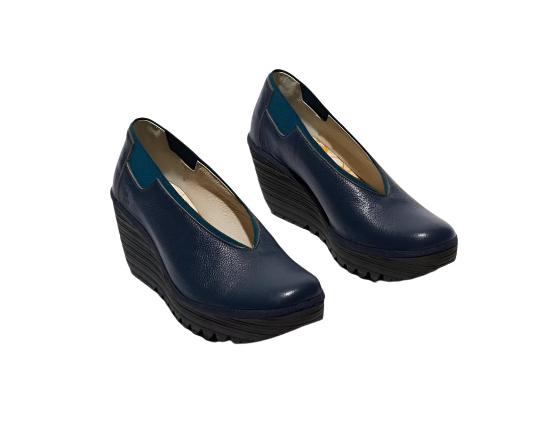 Fly London Women's YOZA438Fly Wedge Shoes Ocean