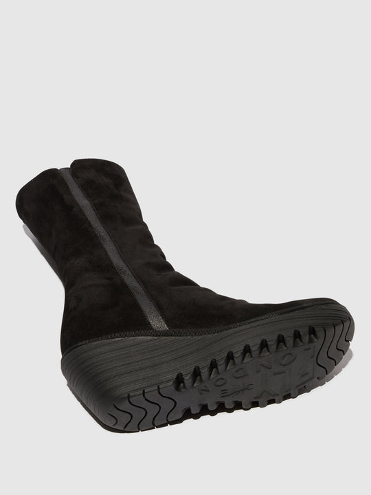 Fly London Women's Yemy 408 Boots Mous/Oils Black Leather