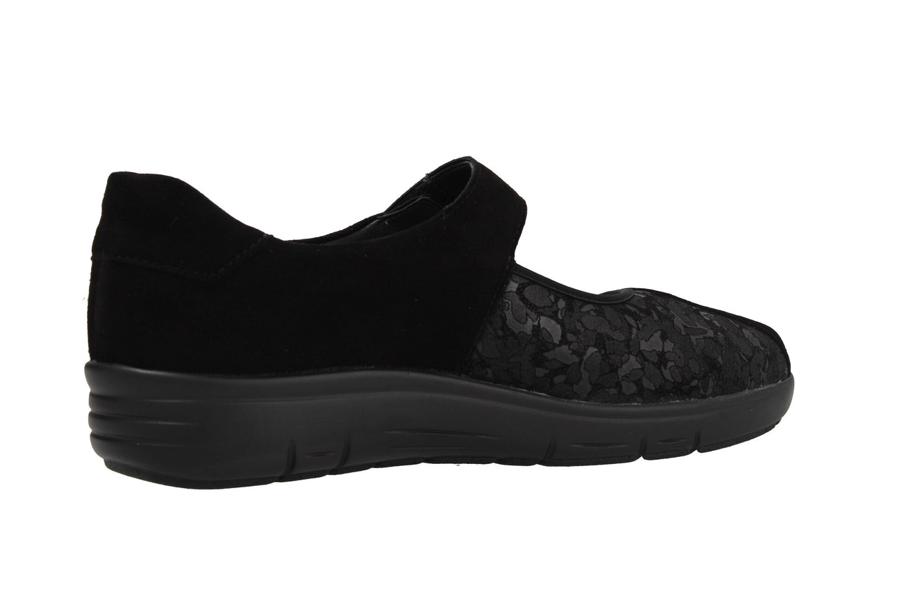 Semler Women's Greta Ballerina Mary Jane Black