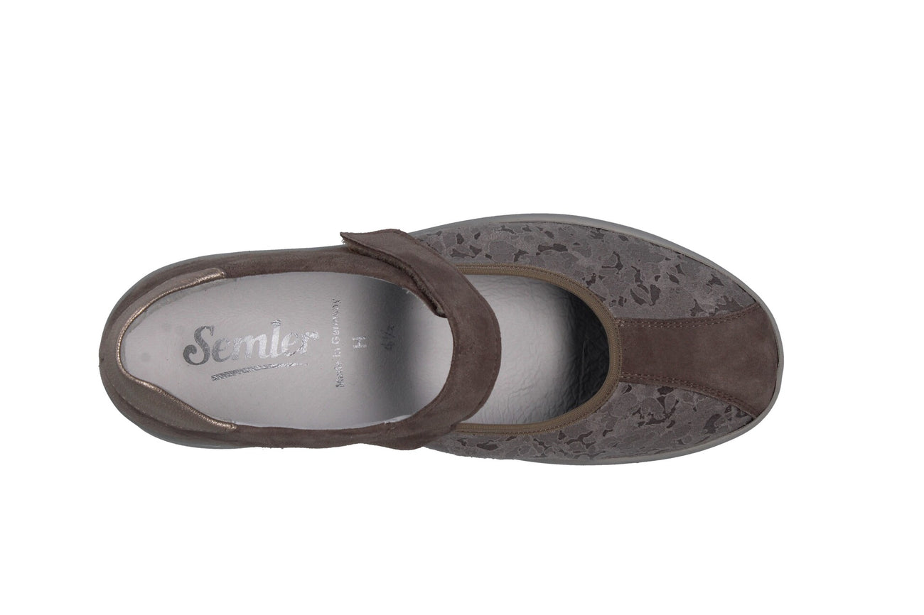 Semler Women's Greta Ballerina Mary Jane Panna/Düne