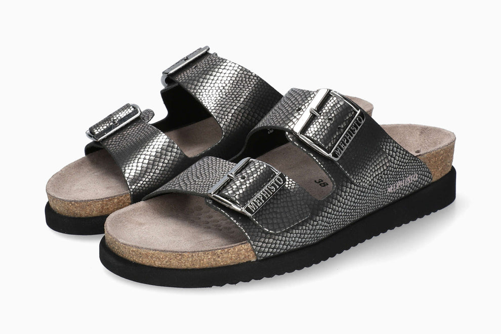 Mephisto Women's Hester Sandals Grey Havana