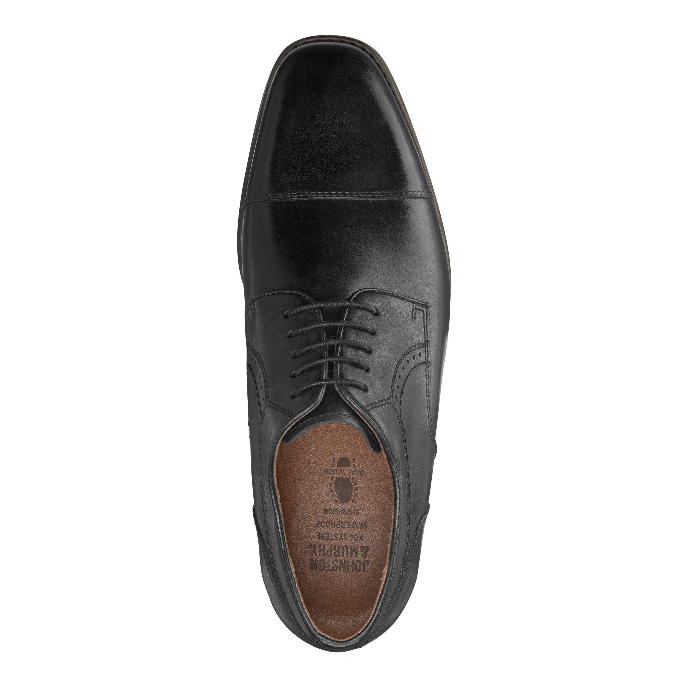 Johnston & Murphy XC4 Branning Cap Toe Dress Shoes Black