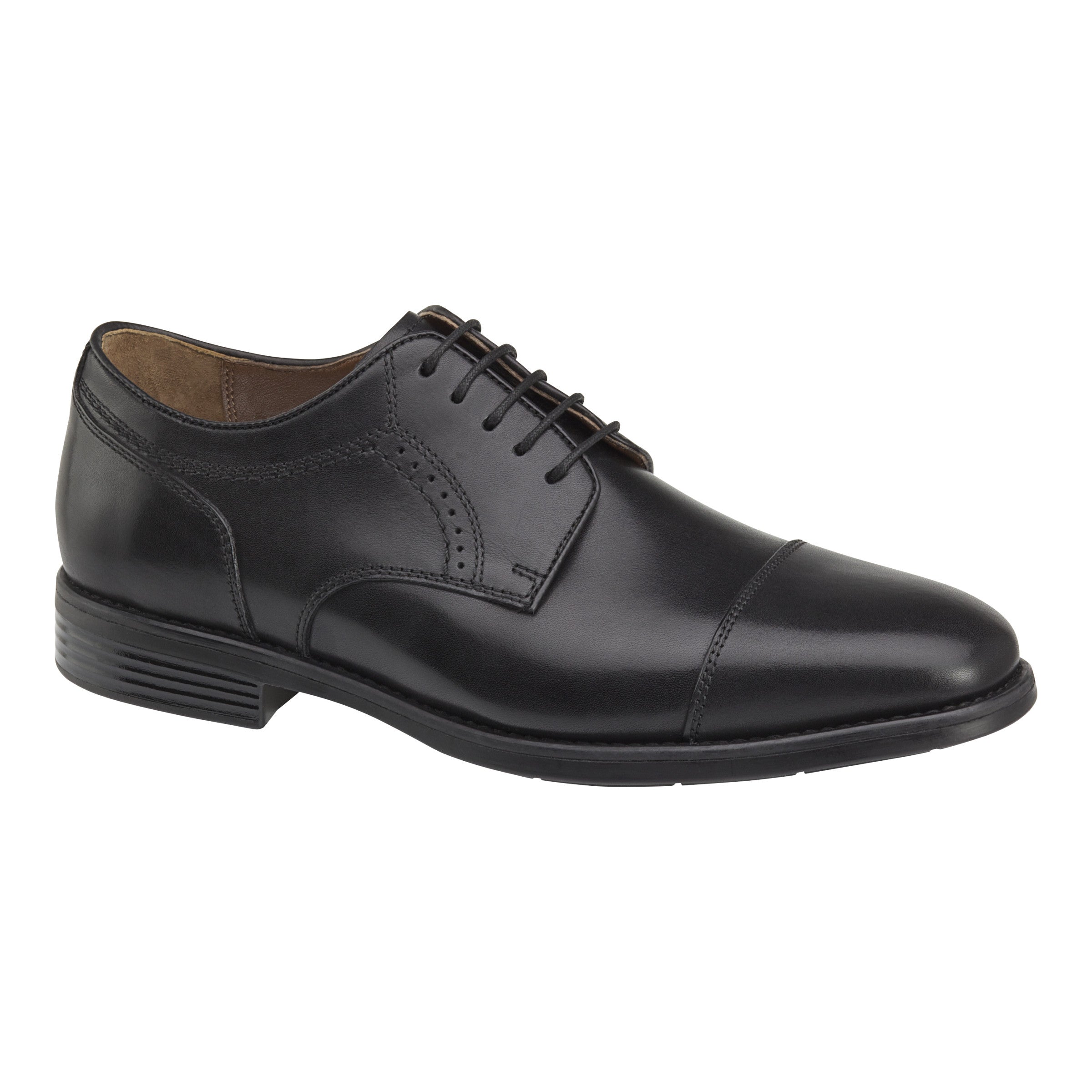 Johnston & Murphy XC4 Branning Cap Toe Dress Shoes Black