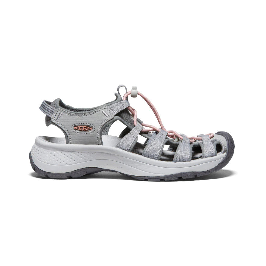 Keen Women's Astoria West Sandals Grey/Coral