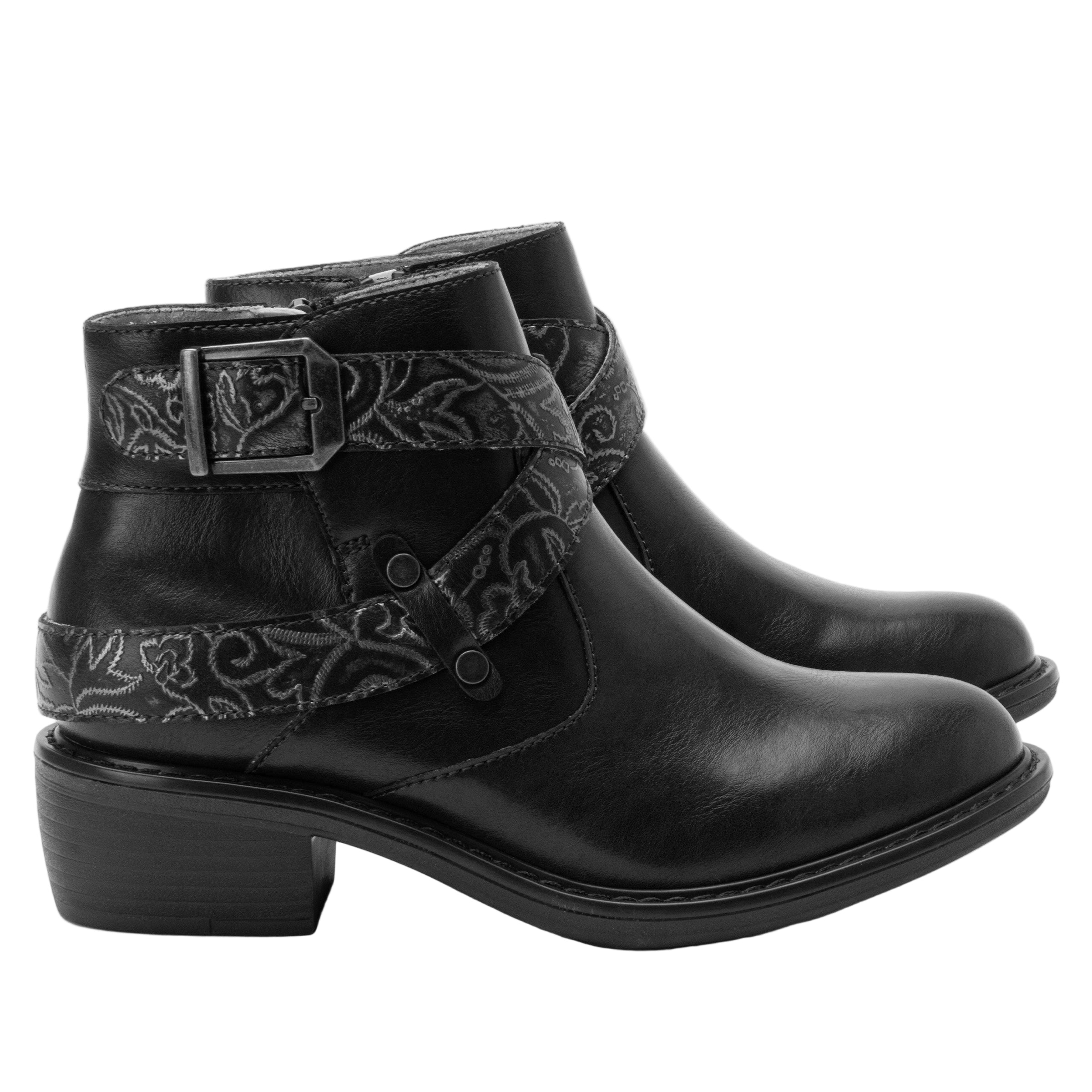 Alegria Millie Boots Embroider Me Black