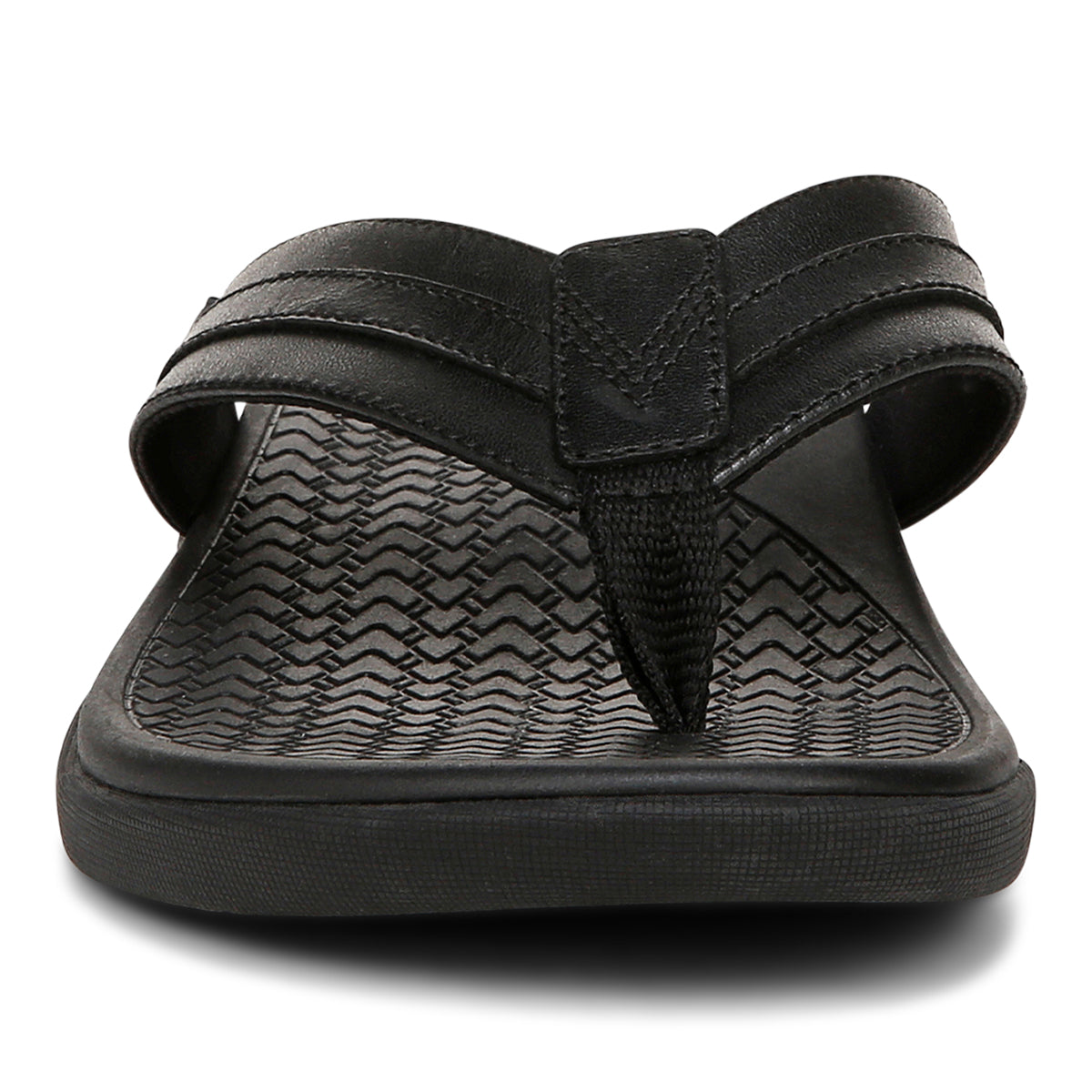 Vionic Men's Tide II Sandal Black Leather