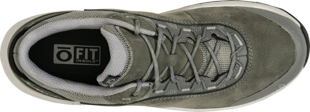 Oboz Men's Cottonwood Low B-Dry Waterproof Shoes Hazy Gray
