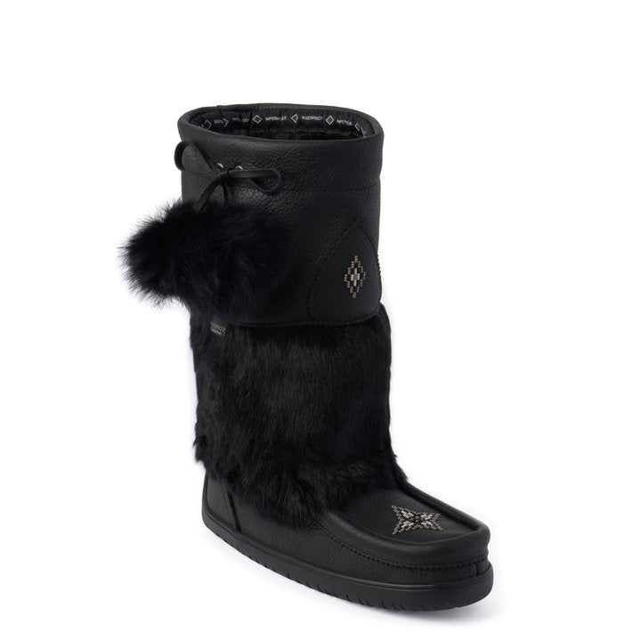 Manitobah Women's Waterproof Snowy Owl Grain Leather Boots