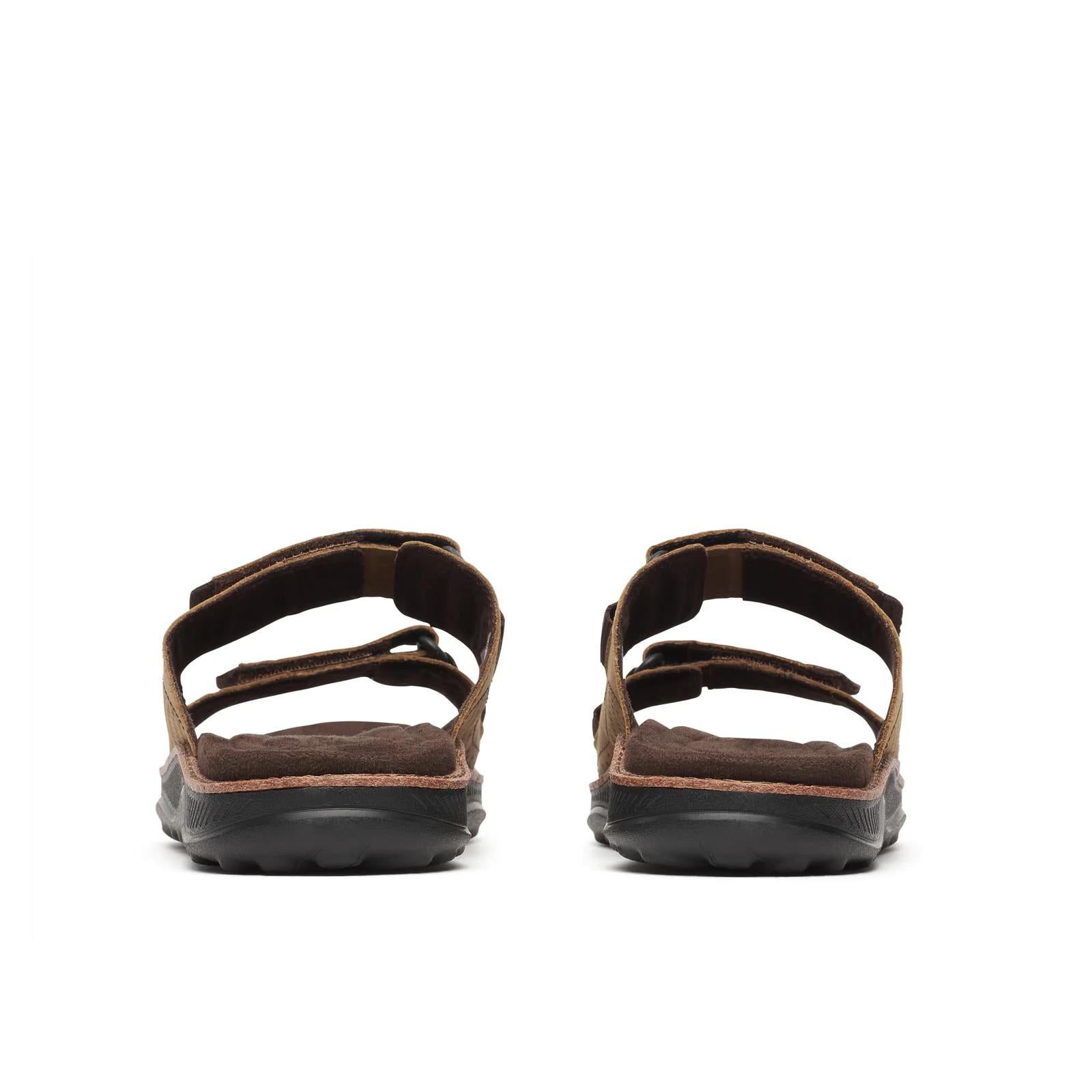 Merrell Men's Cove Leather Slide Sandals Coffee