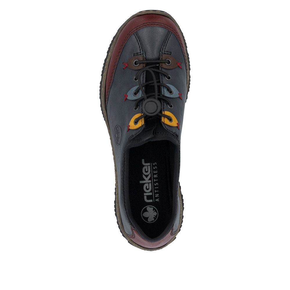 Rieker Women's N3271 Shoes Blue Combination