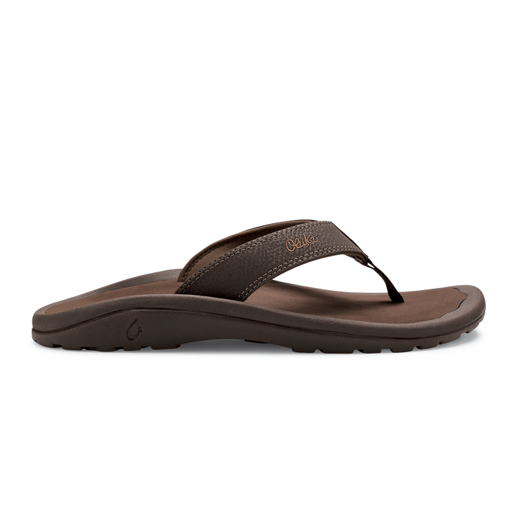 OluKai Men's 'Ohana Flip-Flops Dark Java