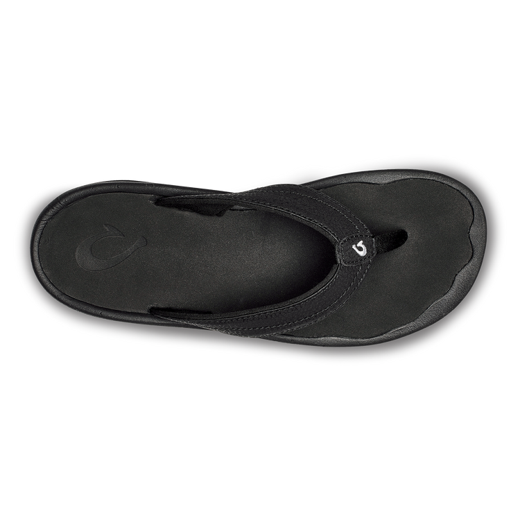 OluKai Women's 'Ohana Flip-Flops Black