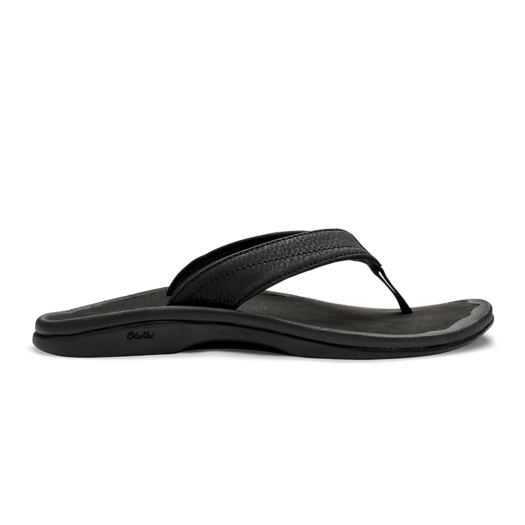 OluKai Women's 'Ohana Flip-Flops Black