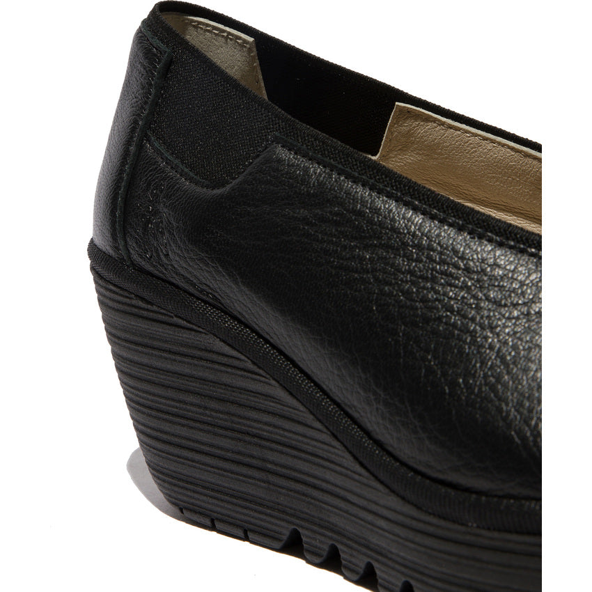 Fly London Women's YOZA438Fly Wedge Shoes Black