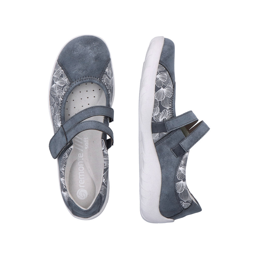 Remonte Women's R3510-12 Mary Jane Blue Combination