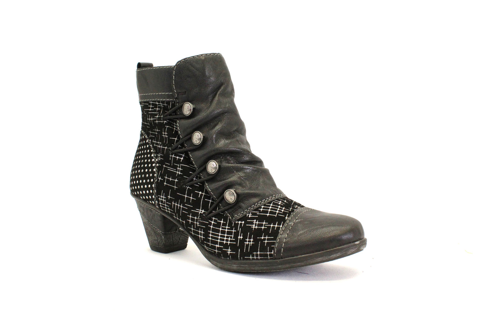 Remonte Women's D8792-02 Ankle Boots Black Combination