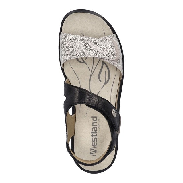 Romika Women's Annecy 01 Sandals Black