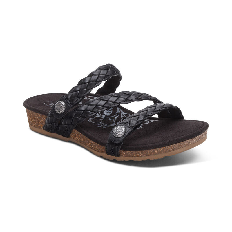 Aetrex Women's Josie Slide Black