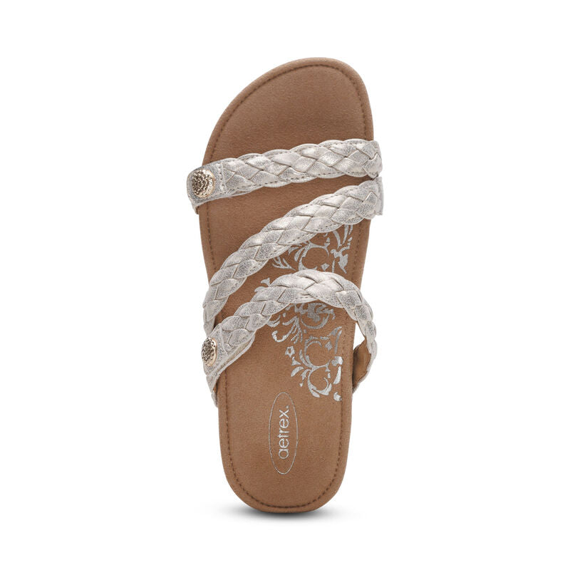 Aetrex Women's Josie Slide Champagne