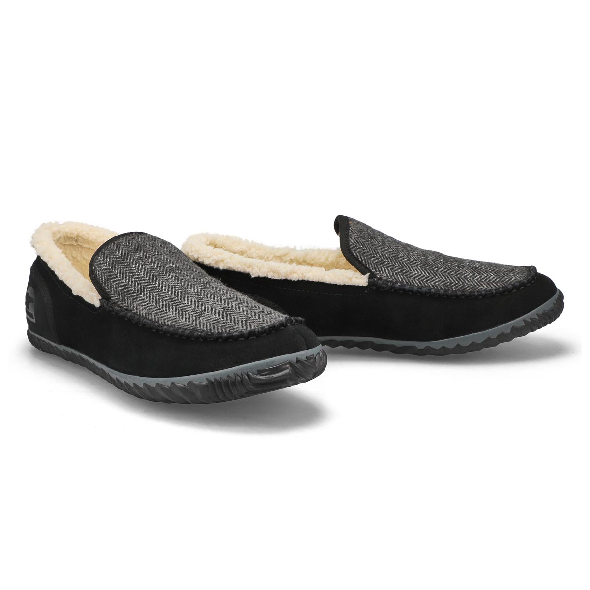 Sorel Men's Dude Moc Slippers Grill, Black