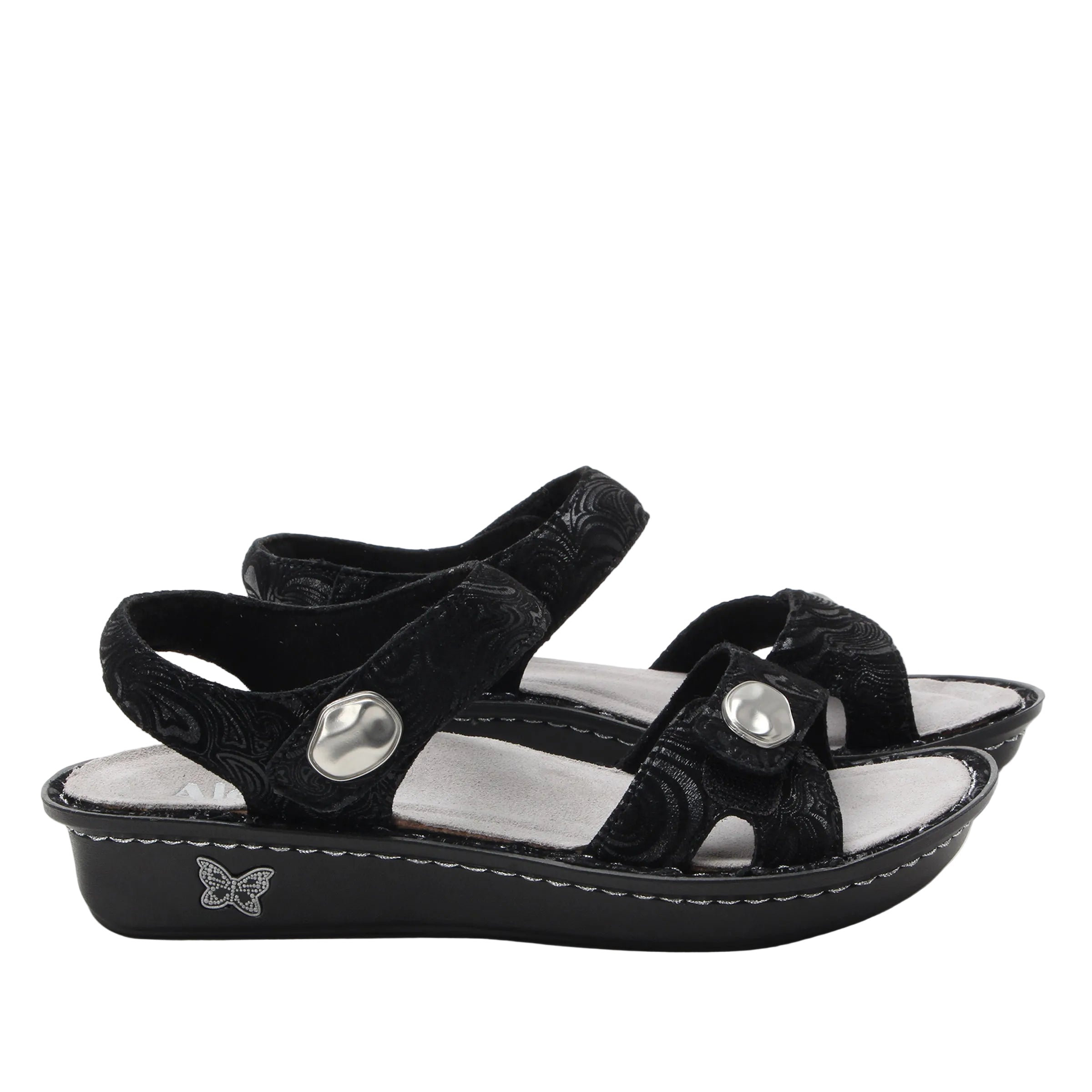 Alegria Women's Vienna Sandals Swirling Black