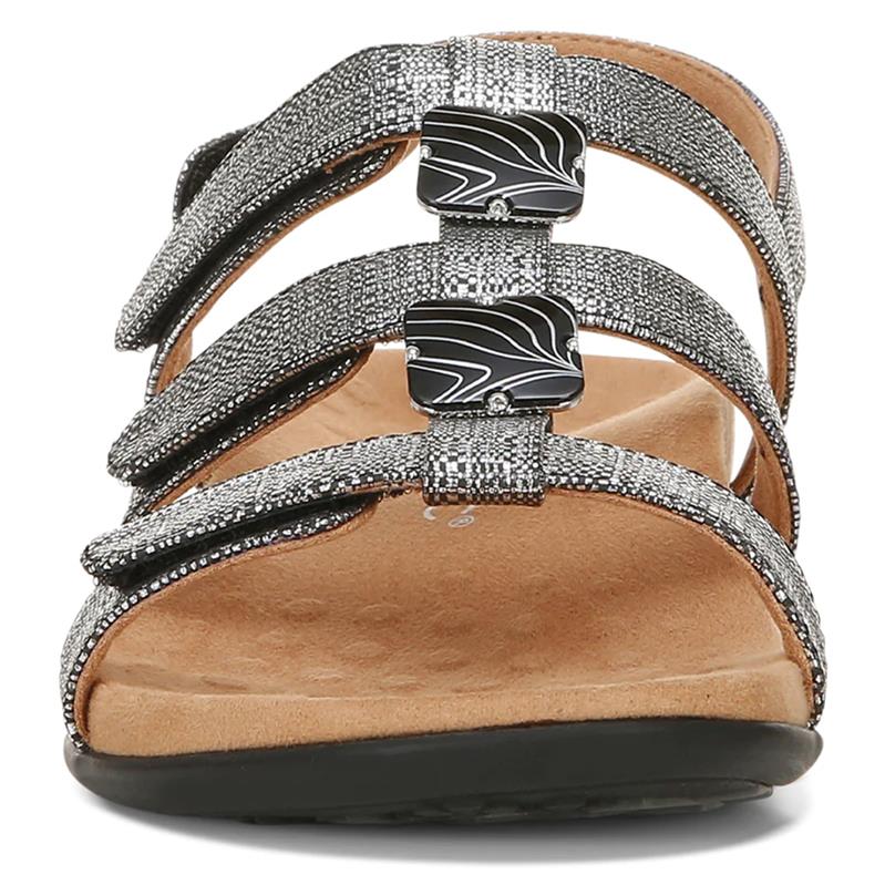 Vionic Women's Amber Sandals Black Metallic
