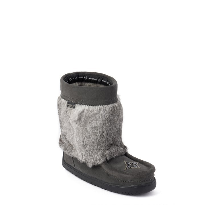 Manitobah Women's Waterproof Half Mukluk Charcoal