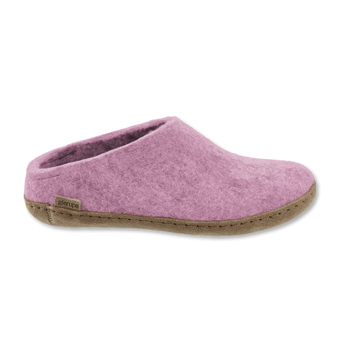 Glerups Slip-On Slippers Flower Leather