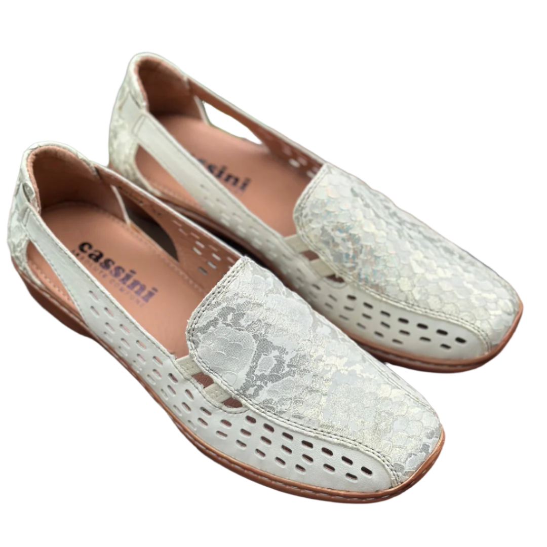 Casssini Women's Moana Slip-On Shoes Eggnog / Gold