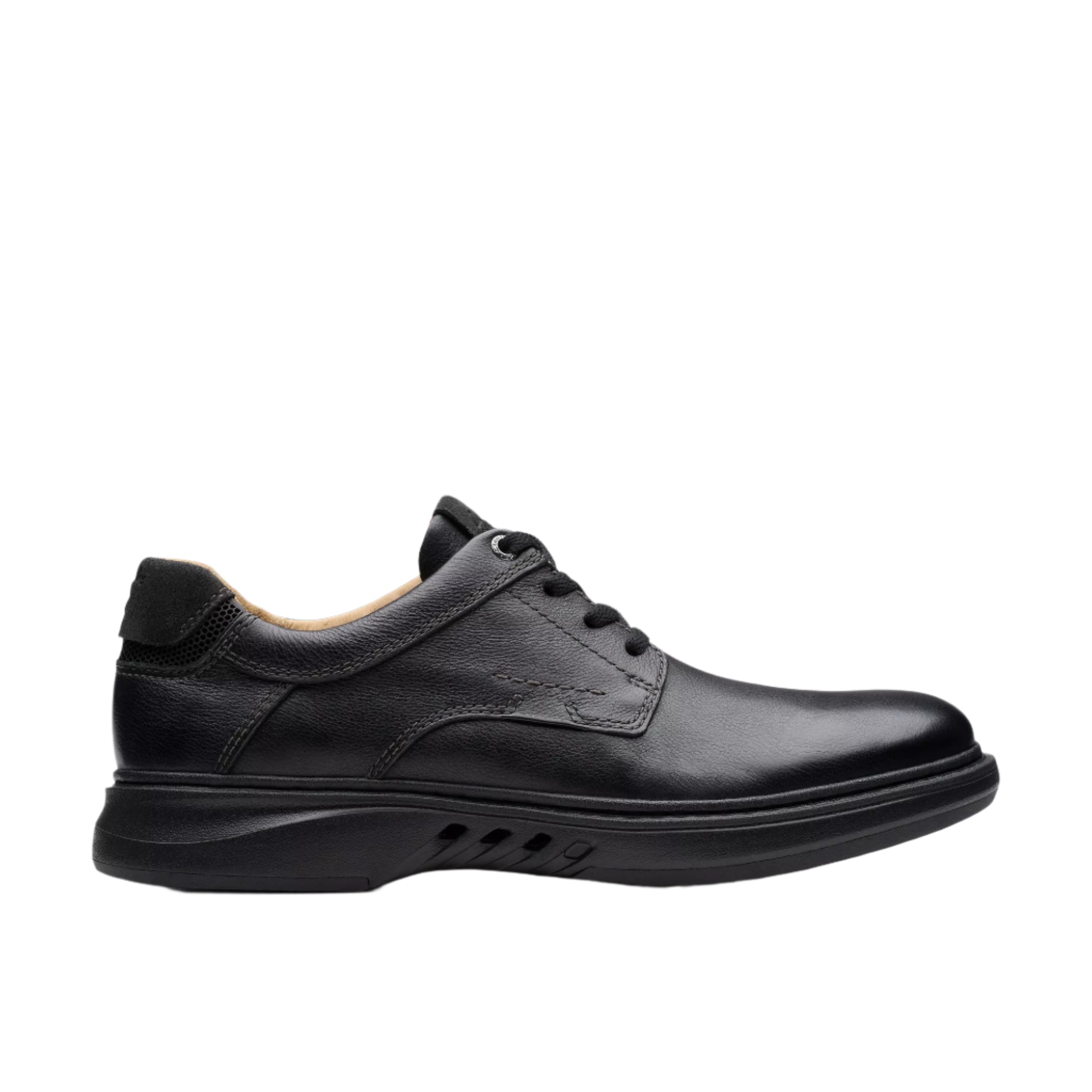 Clarks Men's Un Briley Pace Black Leather
