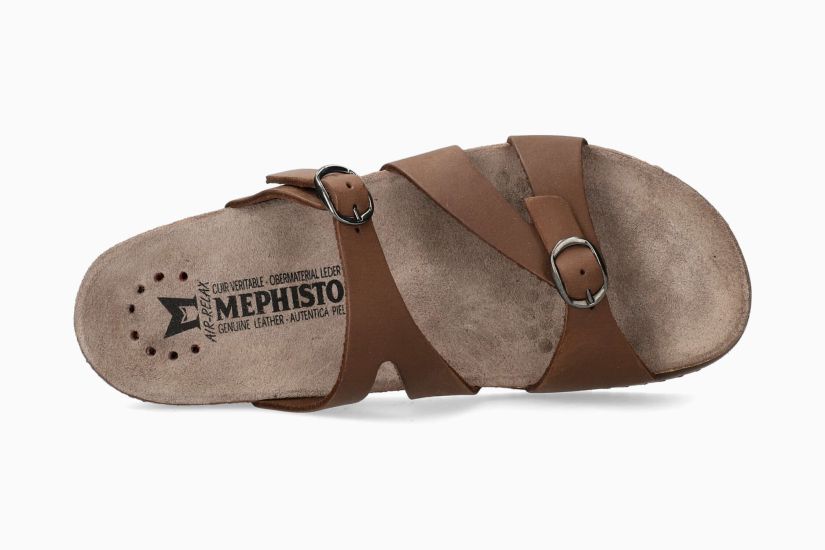 Mephisto Women's Hannel Sandals Dark Brown