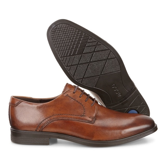 ECCO Men's Melbourne Lace-Up Dress Shoes Amber