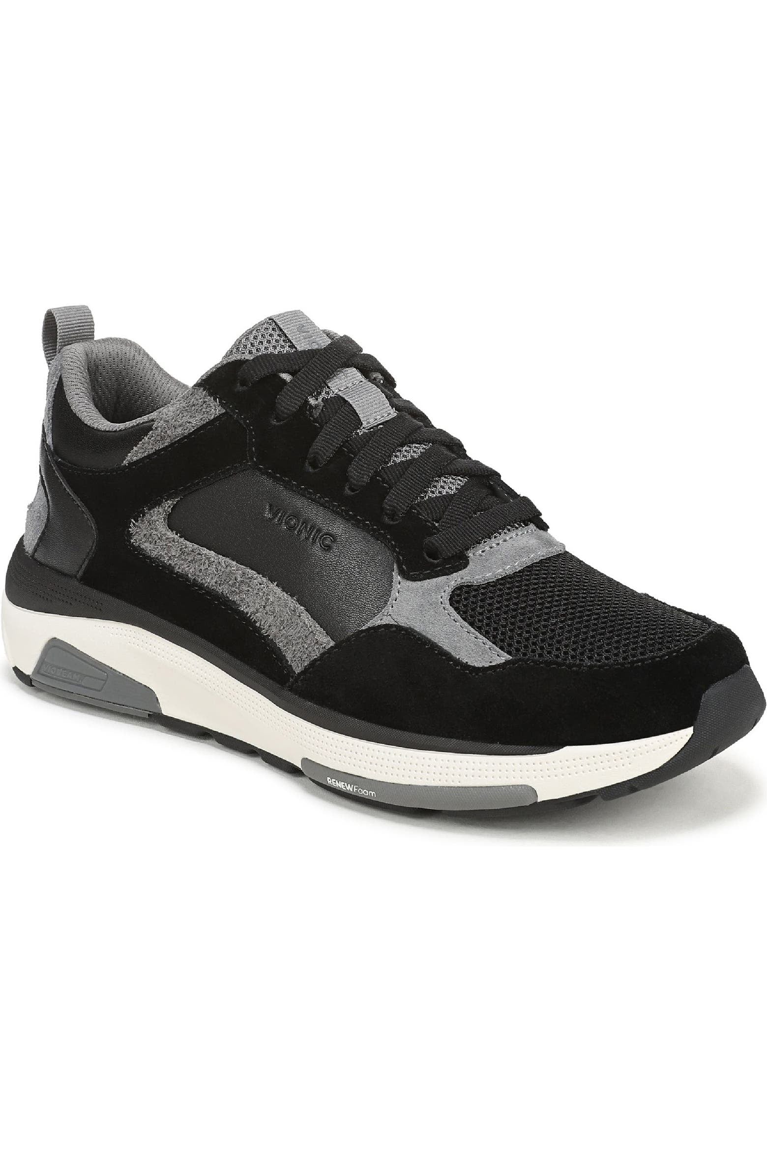 Vionic Women's Walk Strider Weekend Sneaker Black Grey