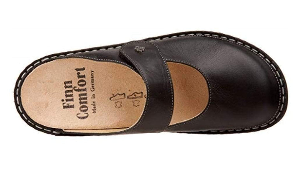 Finn Comfort Women's Stanford Clog Nappaseda Schwarz