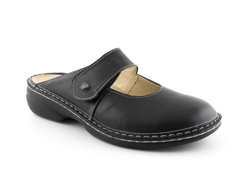 Finn Comfort Women's Stanford Clog Nappaseda Schwarz