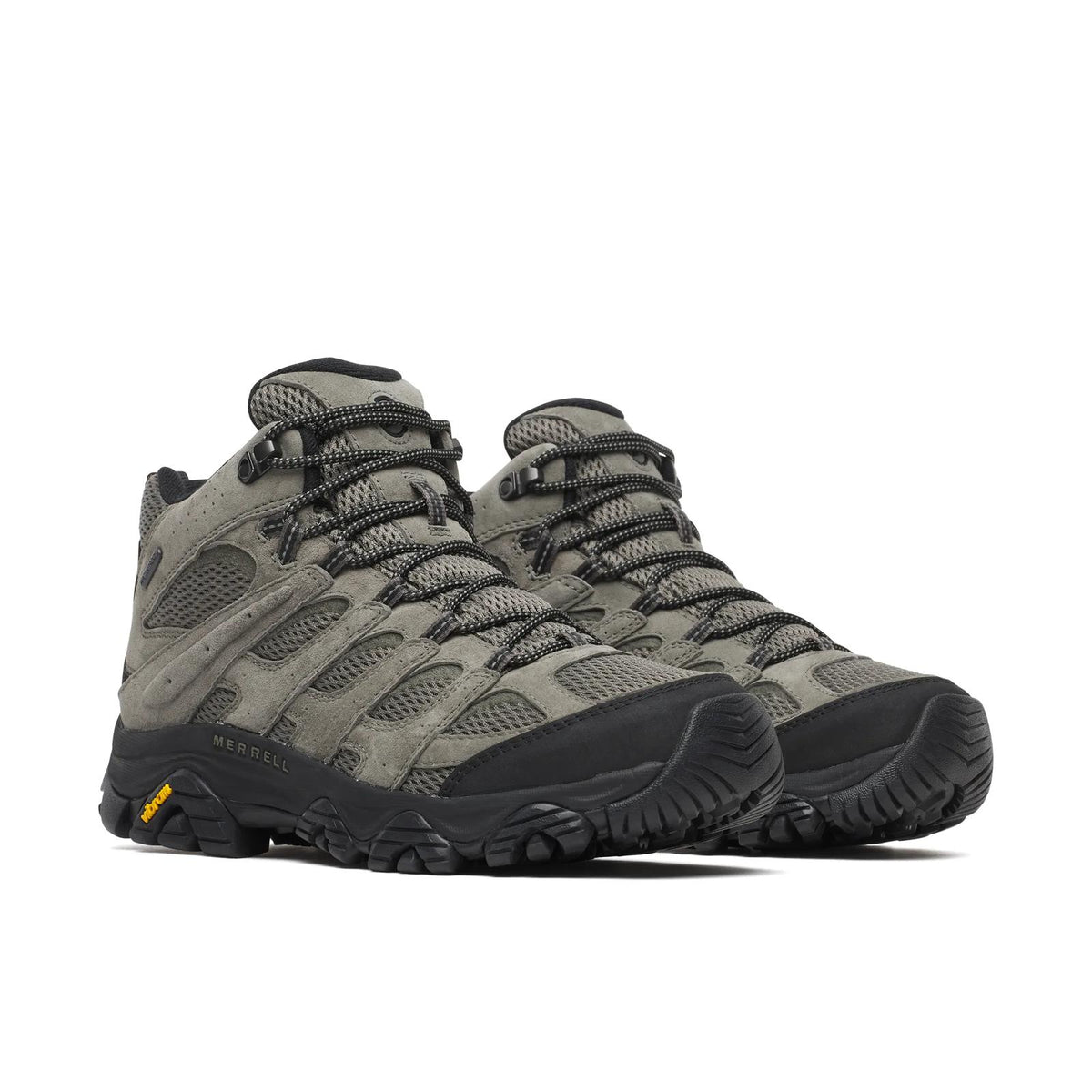 Merrell Men's Moab 3 Mid Waterproof Hiking Boots Talus/Black