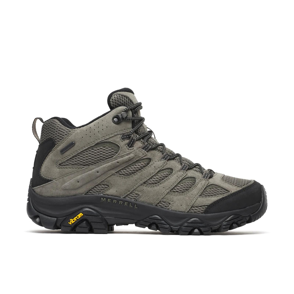 Merrell Men's Moab 3 Mid Waterproof Hiking Boots Talus/Black