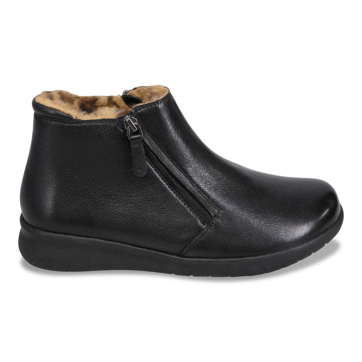 Ziera Women's Solango Ankle Boot XF Black Leopard