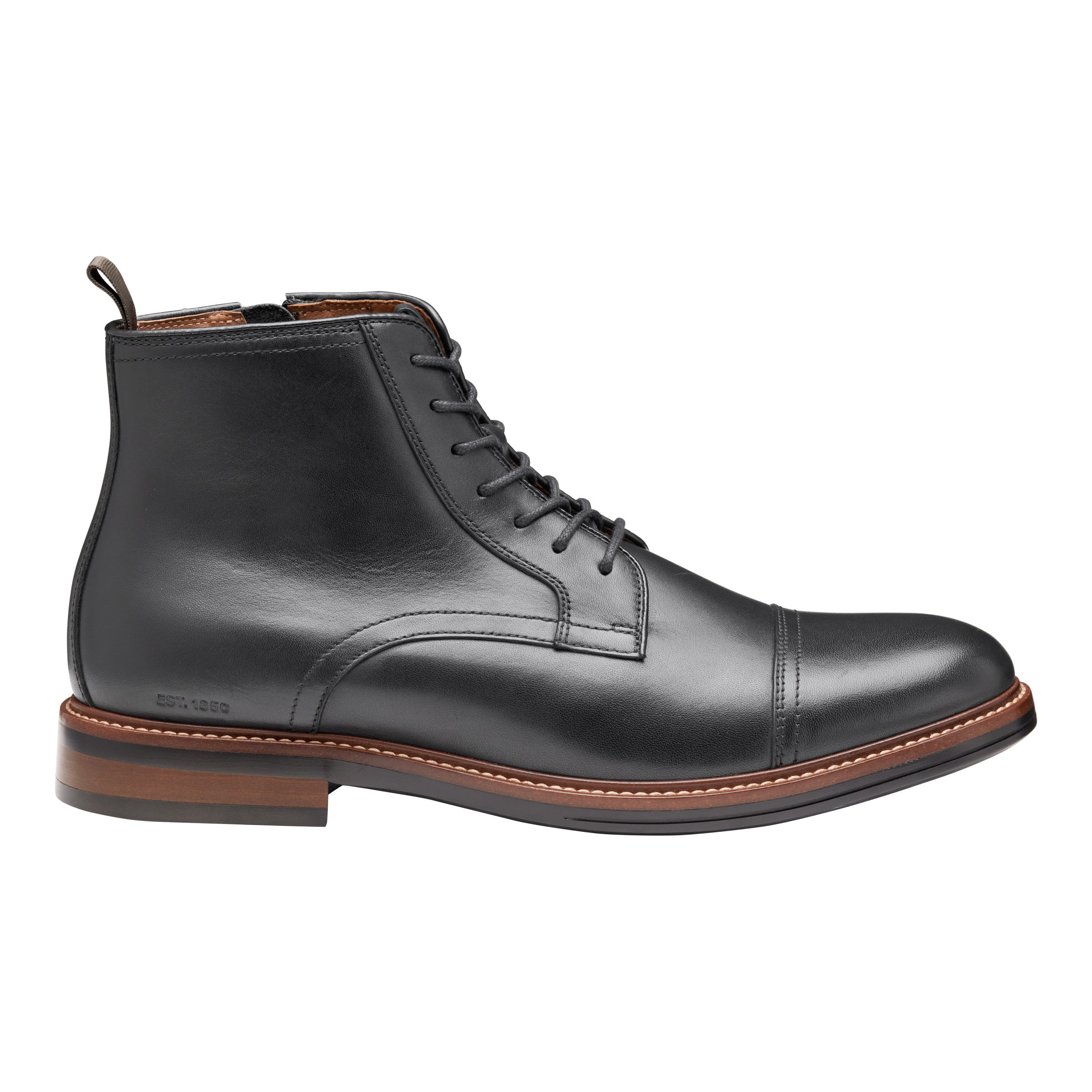 Johnston & Murphy XC+ Durham Cap Toe Boots Black