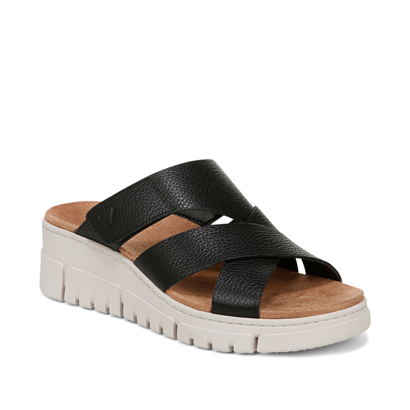 Vionic Women's Uptown Sunset Wedge Sandals Black