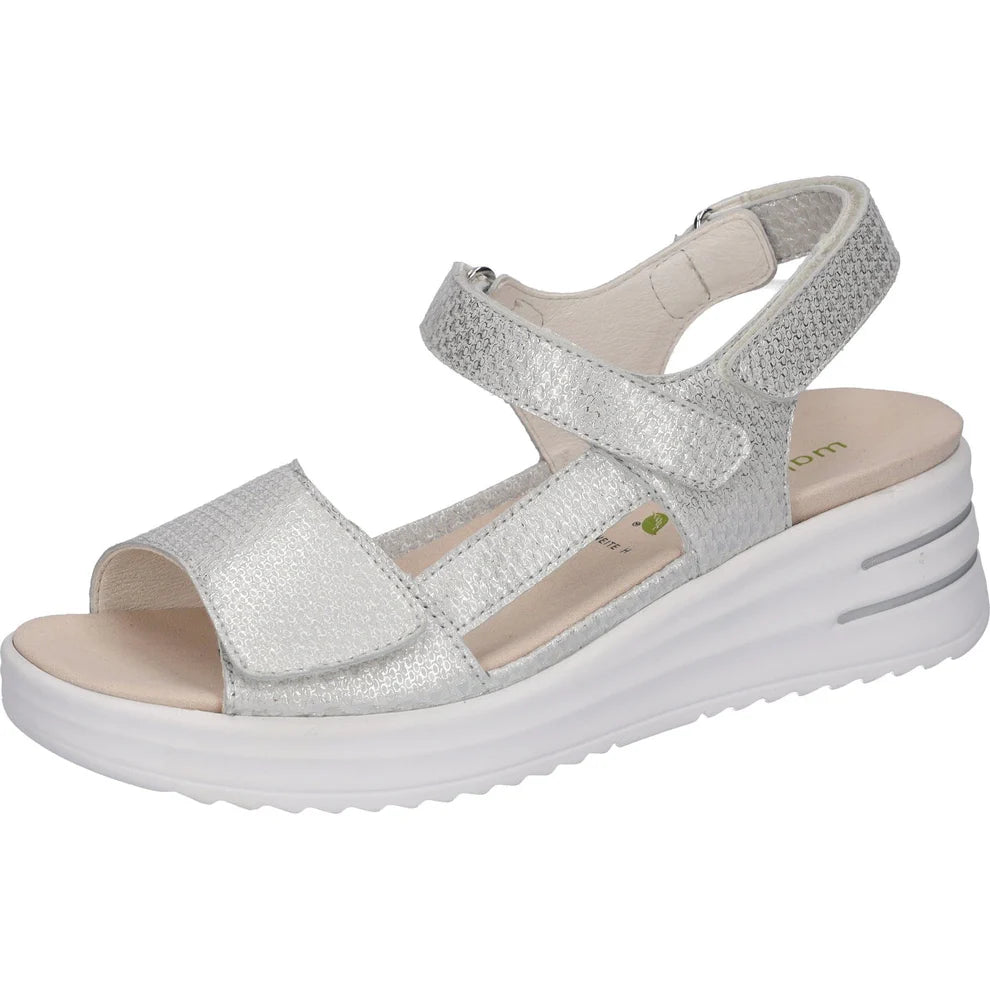 Waldlaufer Women's H-Dina Sandals Silver