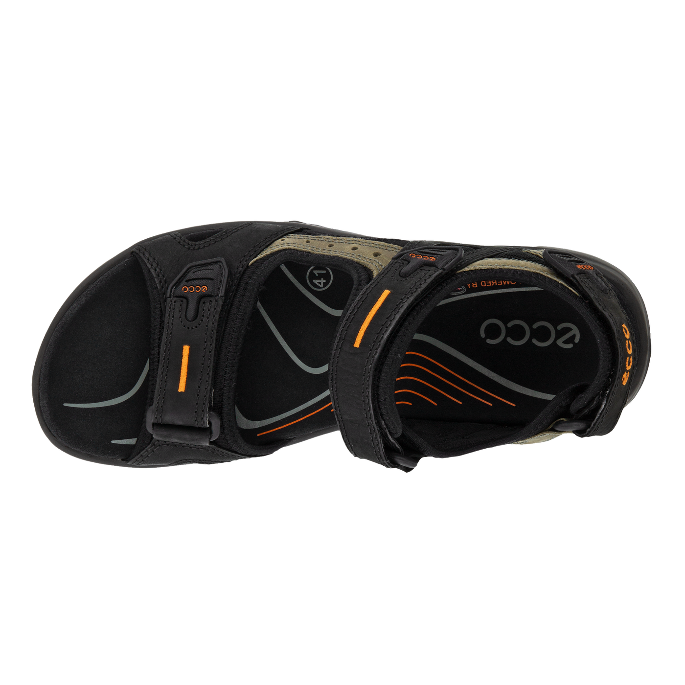 ECCO Men's Yucatan Sandals Black/Mole