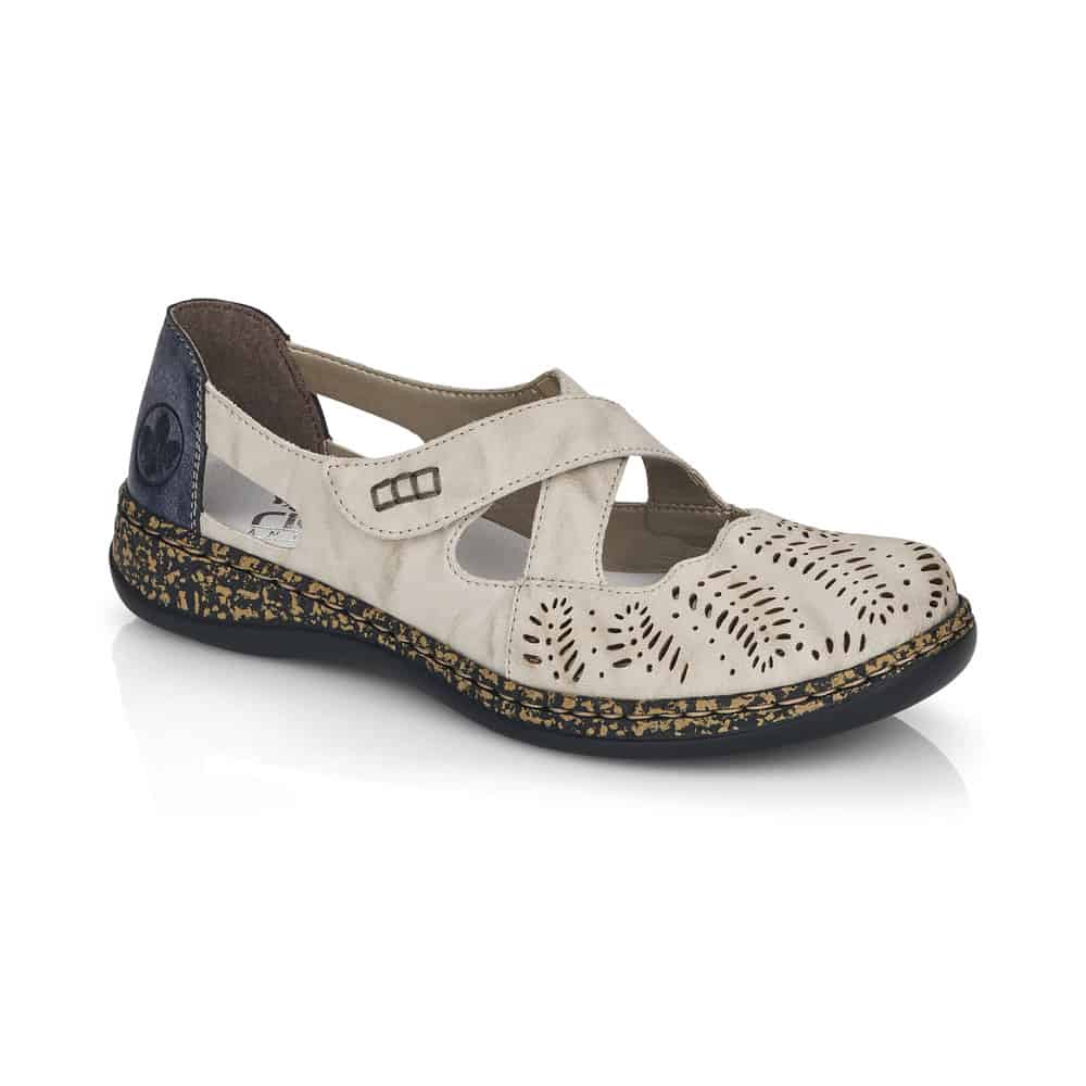 Rieker Women's 46375-60 Casual Shoe Biege