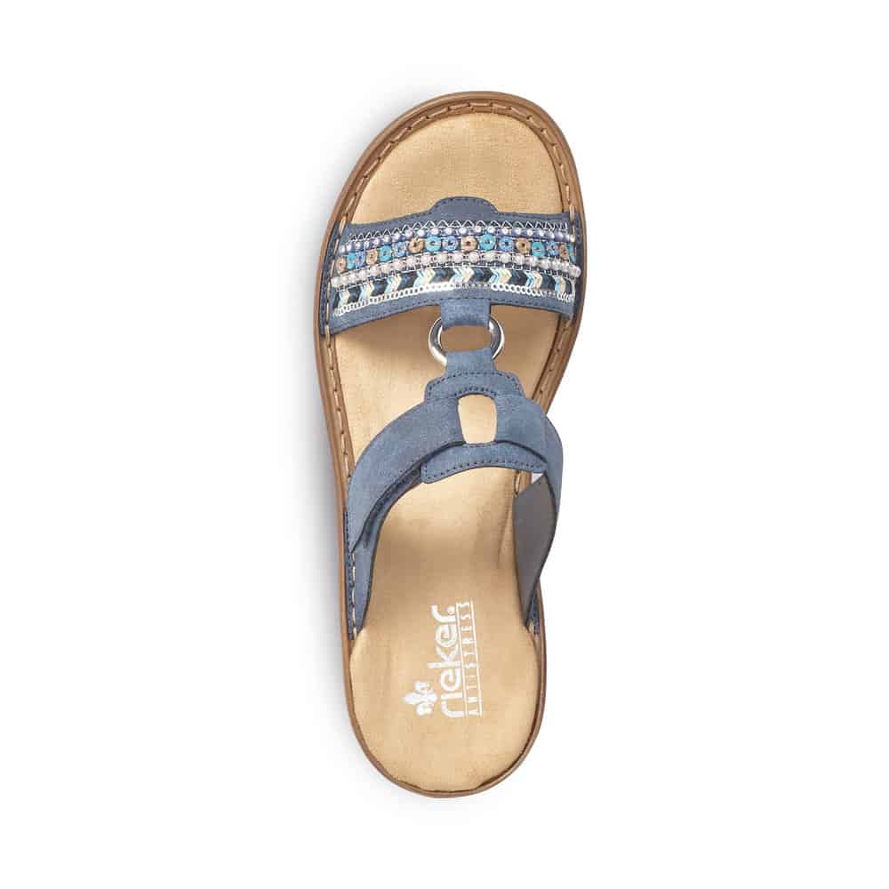 Rieker Women's 628M6-14 Sandal Blue