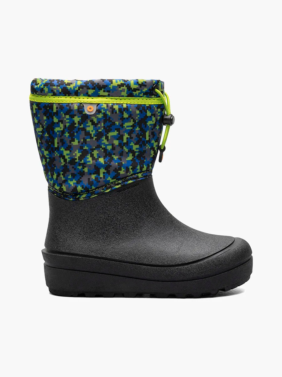 BOGS Kids Snow-Shell Winter Boots Digital Maze