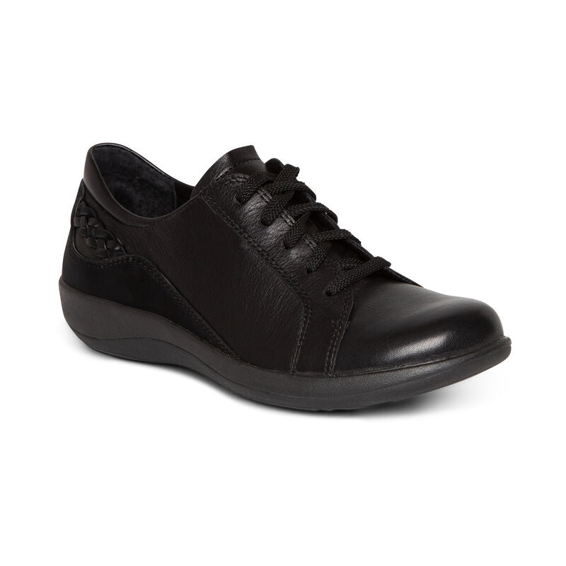 Aetrex Women's Dana Lace Up Oxford Black
